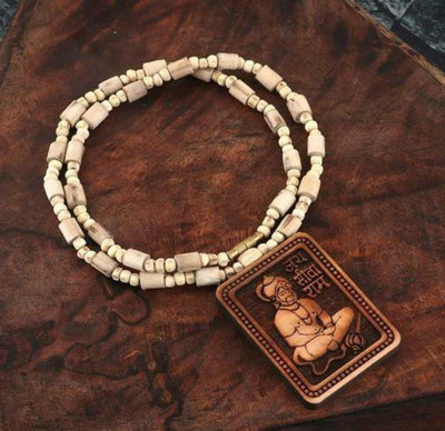 L K M SITA RAM LOKIT TULSE MALA Wood Necklace