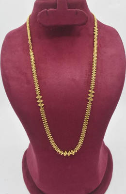 TULAMIVI 1 gram High Quality Indian Polished “20” Inches Gold Chain for Men and boy Gold-plated Plated Alloy Chain