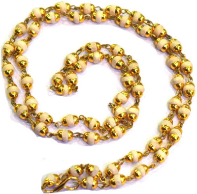 oyssta orginal tulsi cap mala gold plated new desginer fancy chain Gold-plated Plated Brass, Wood Chain