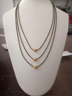 VATSART 3 Line Ball Chain Beads Gold-plated Plated Brass Layered