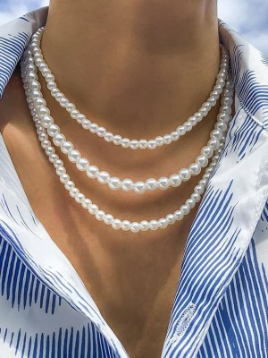 priyan Pearl Mother of Pearl Necklace