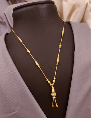 S K D J Gold-plated Plated Brass Necklace
