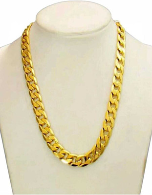 Anevia Very Heavy 90 Gram/ 9 Tola Weight Gold Plated Men Chain Brass chain Gold-plated Plated Brass Chain