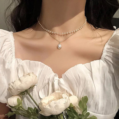 Vembley Fashion Alloy Pearl Necklacefor women & Girls Pearl Gold-plated Plated Alloy Necklace