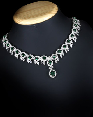 Rangrozo Jewellery Brass, Alloy Gold-plated Gold Jewellery Set(Pack of 1)