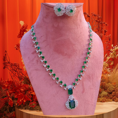 URBANELA Brass Silver Jewellery Set(Pack of 2)