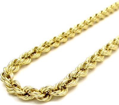 awadh gallery Classic Gold Plated Rope Design Chain Unisex Daily Wear Jewelry Necklace Crystal Gold-plated Plated Brass Chain