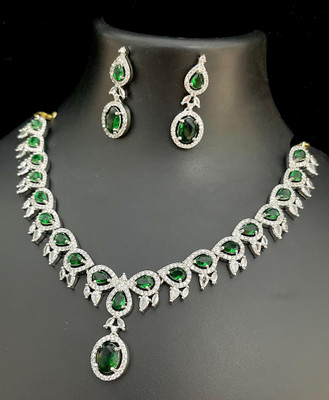 Rangrozo Jewellery Brass, Alloy Gold-plated Gold Jewellery Set(Pack of 1)