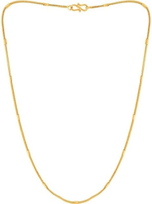 H2FASHIONCOLLECTION Minimalist Bar Station Chain Necklace – Elegant Daily Wear Jewellery for Women Gold-plated Plated Alloy Chain