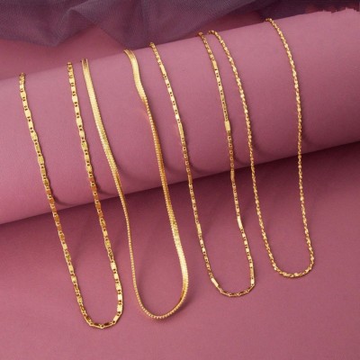 NKR Affordable Imitation Jewelry Gold-plated Plated Alloy Chain