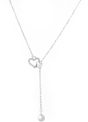 AAYRAA JEWELS Swan Pendant Chain Silver Chain