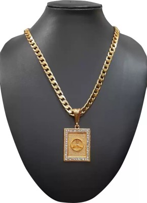 OFBOSMI Mercedes Benz SQUARE & SEHVANG Gold-plated Diamond Alloy Pendant Set Gold-plated Diamond Alloy Pendant Set