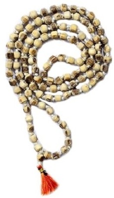 DEV RATNA KENDRA Natural Tulsi Mala for Jaap & Wear 108+1 Wood Chain