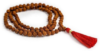 Ceylonmine01 Five Face Rudraksha Mala Standard Size 108 Beads Jaap Mala (Panchamukhi) Beads Beads Rudraksha Chain