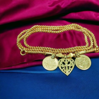 TGS GOLD COVERING Traditional Christian Thali Chain for Womens 24 Inch Gold-plated Plated Copper Chain