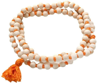 Jewelswonder Tulsi mala 108+1 beads round shape beads Wood Chain