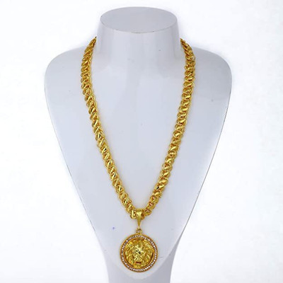 Rasantovi 1 gram High Quality Indian Polished “20” Inches Gold Chain for Men and boy Gold-plated Plated Alloy Chain