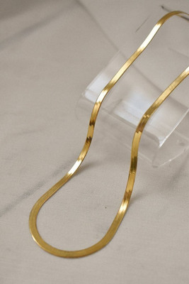 DAREBYGOLDENERA Anti Tarnish Plain Silk Design Gold-plated Plated Stainless Steel Chain