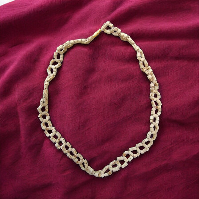 BRAJSTORE Tulsi Kanthi Mala 1 Round with Desing Beads Wood Chain