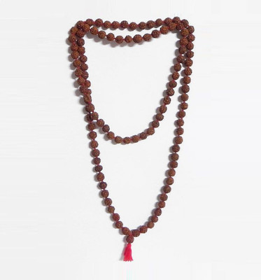 Ceylonmine01 5 Mukhi Rudraksha Mala with 108 Pachamukhi Beads Original & Certified Beads Beads Rudraksha Chain