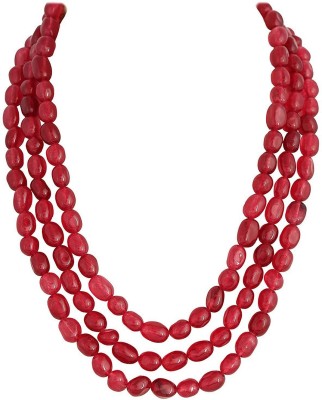 Beaded Jewels Three Layer Onyx Stone Beads Necklace for Women Agate Alloy Necklace Set