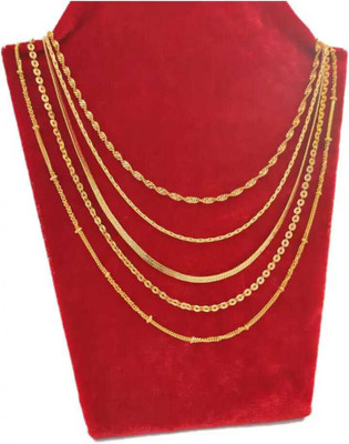 Sadid collections Gold-plated Plated Alloy Chain Set