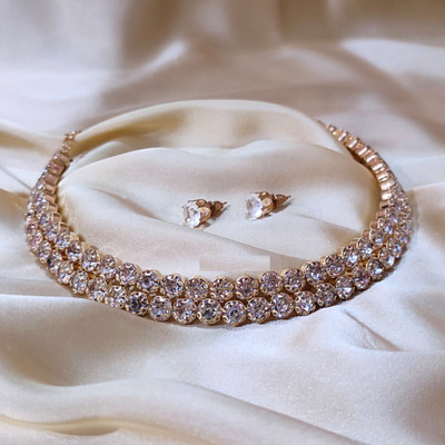 Hani Fab Alloy Silver Gold Jewellery Set(Pack of 1)