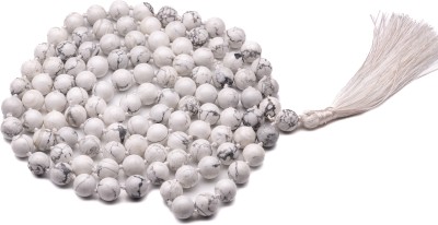 Plus Value Howlite Necklace Japa Mala 108 + 1 Beads 10mm Stone Necklace