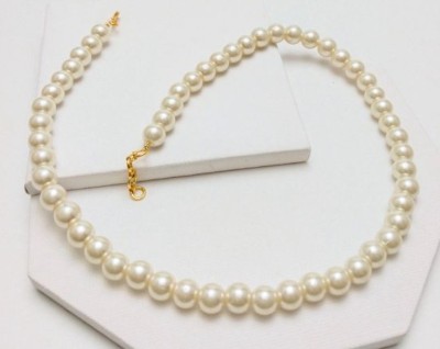 NEEDS peral neckless Pearl, Crystal Brass Necklace