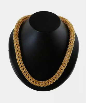 Pitaamaa Pitaamaa Stylish Fancy Gold Plated Chain(20 INCH)Water/Sweat Proof SVS040 Gold-plated Plated Brass Chain