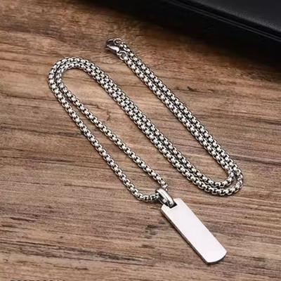 Bewada Minimal Western Fashion Stylish Necklace Pendent Chain-A4 Stainless Steel Necklace Set