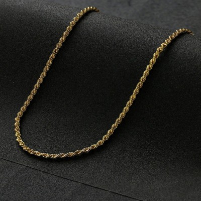 zoomi fashion gold brass metal necklace chain129 Gold-plated Plated Brass Chain