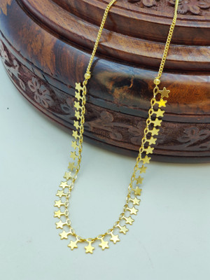 Dham Jewels Mother of Pearl Gold-plated Plated Alloy Chain