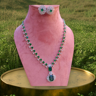 URBANELA Brass Silver Jewellery Set(Pack of 2)