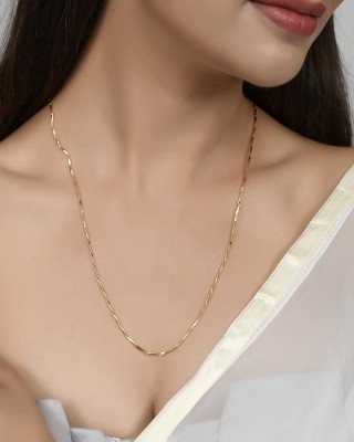 Chitransh Party Wear 22 inches Long Neckchain Gold-plated Plated Brass Chain Gold-plated Plated Brass Chain