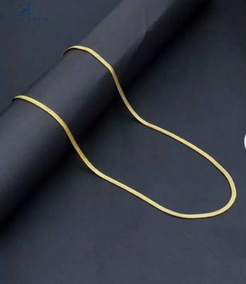 R JEWELS 1 Gram GOLD PLATED CHAIN Gold-plated Plated Brass Chain