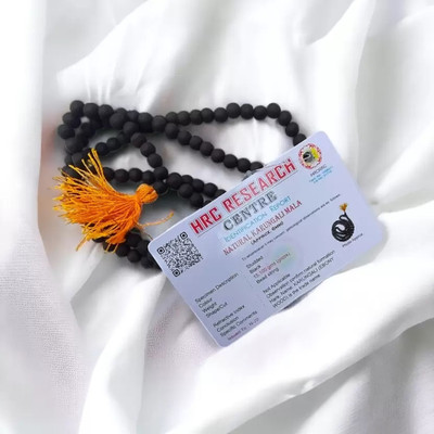 VRIDAANN Natural Karungali Kattai Malai Lab Certified Heavy Premium Quality Beads Wood Necklace