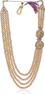 jiyanshi fashion Glass Gold-plated Gold Jewellery Set(Pack of 1)