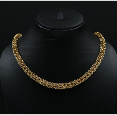 Pitaamaa Pitaamaa Havy 1 Gram Chain For Boys (20 INCH)Water & Sweat Proof SVS036 Gold-plated Plated Brass Chain