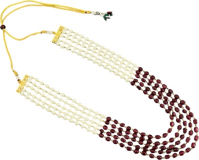 SVJC Onyx, Pearl Gold-plated Plated Brass Necklace