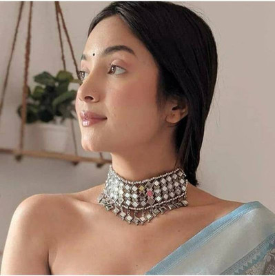 JMBW INTERNATIONAL Necklace set Beads Sterling Silver Plated Alloy Choker