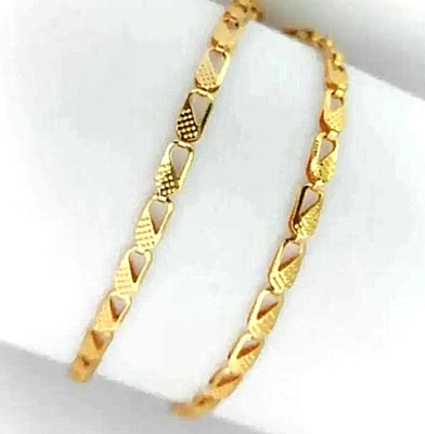MAATRCHAAYA Stylish Silver Chain Gold-plated Plated Alloy Chain Set