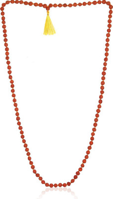 earthlinks 108+1 Beads 10mm Panch Mukhi Rudraksh Mala Mother of Pearl Chain