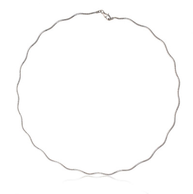 Jina JINA Pure 92.5 Silver Wavy Chain Necklace Silver Plated Silver Chain Set