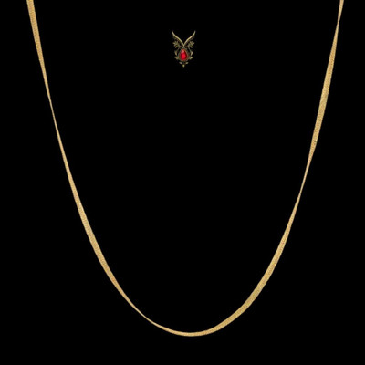 Heer Sutra Stylish Gold Plated Chain for Men – Durable Daily Wear Fashion Necklace Gold-plated Plated Brass, Alloy Chain