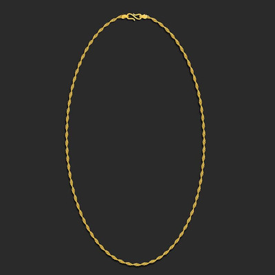 Vrinda Jewels Stylish 24 INCH Gold-plated Plated Brass Chain for Men Gold-plated Plated Alloy Chain