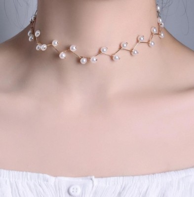 Today Fashion Pearl Alloy Choker