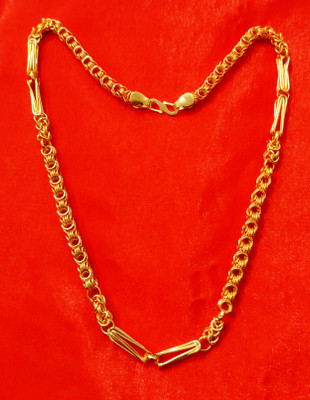 manohar One Gram Gold Plated Chain (Length- 20 inch) (MG617 C) Gold-plated Plated Brass Chain