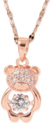 house of common Winnifred Stylish Chain Panda Necklaces Diamond Gold-plated Plated Stainless Steel Necklace