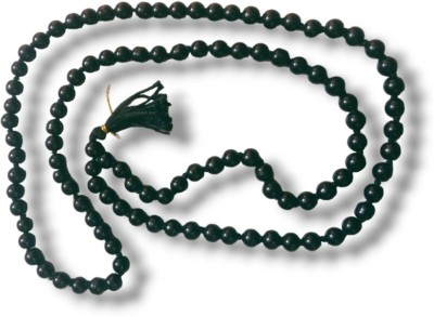 aradhya fashion Natural Sulemani Black Hakik 108 +1 Beads Mala Agate Stone Chain